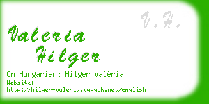 valeria hilger business card