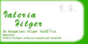 valeria hilger business card